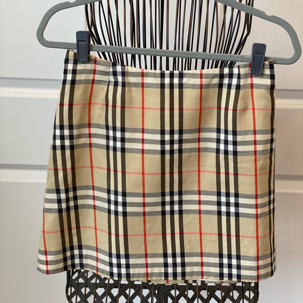 Authentic Burberry Check Mini Skirt